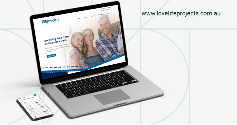 Image of a phone and a laptop showing the Top Pocke Finance Website