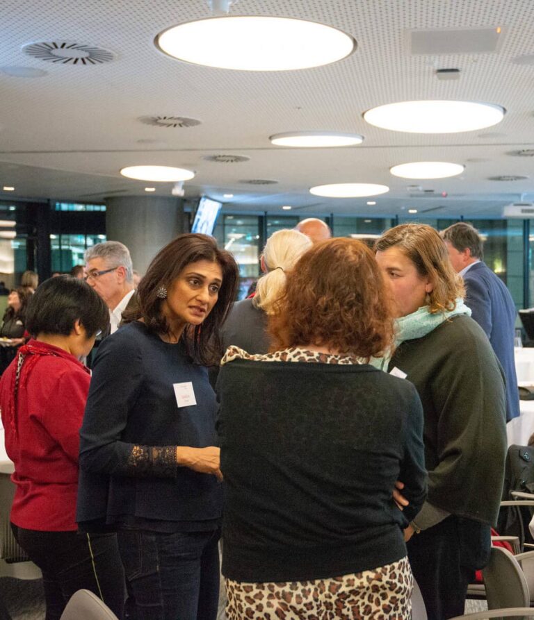 netStripes co-founder Saadia De Silva meeting small business owners at Bizruption, 2018 netStripes co founder Saadia De Silva meeting small business owners at Bizruption 2018