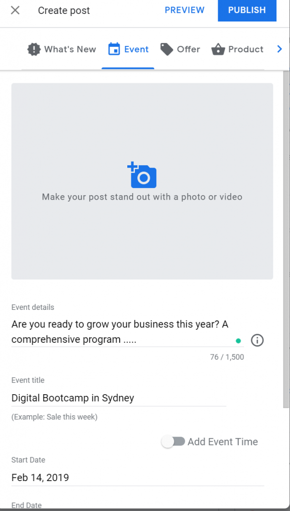 Google Post