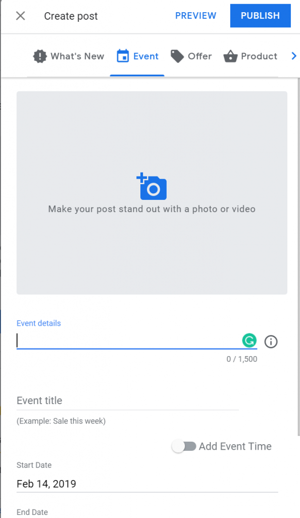 Google Post