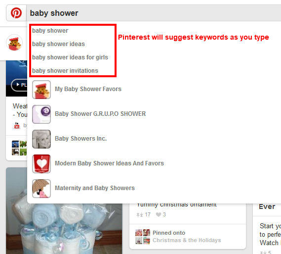 pinterest keyword suggest